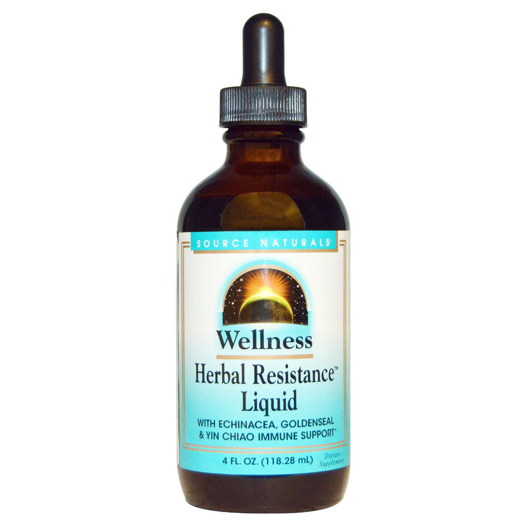 Source Naturals, Wellness, Herbal Resistance Liquid, 4 fl oz (118.28 ml)