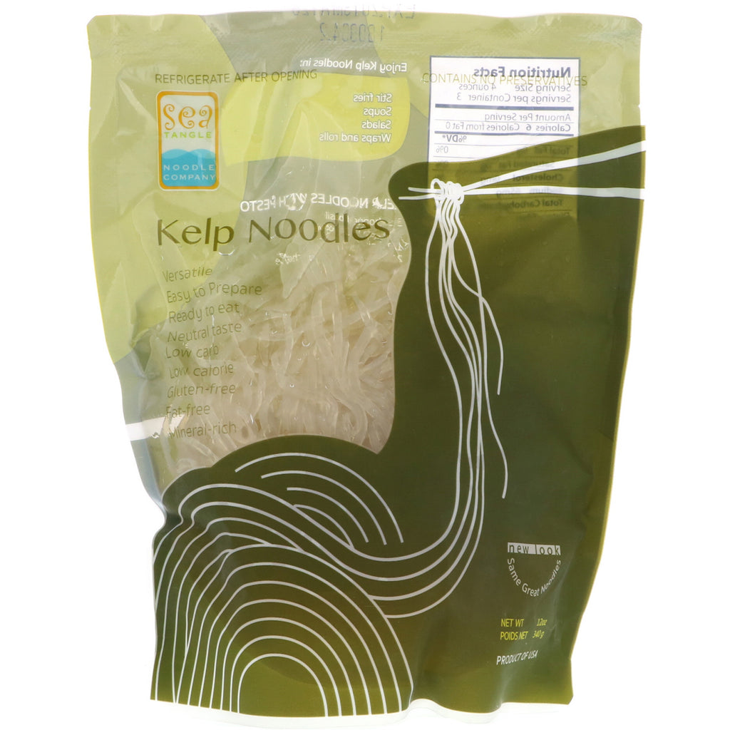 Sea Tangle Noodle Company, Kelp-noedels, 12 oz (340 g)