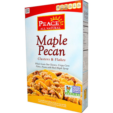 Peace Cereal, Clusters & Flakes, Maple Pecan, 11 oz (312 g)