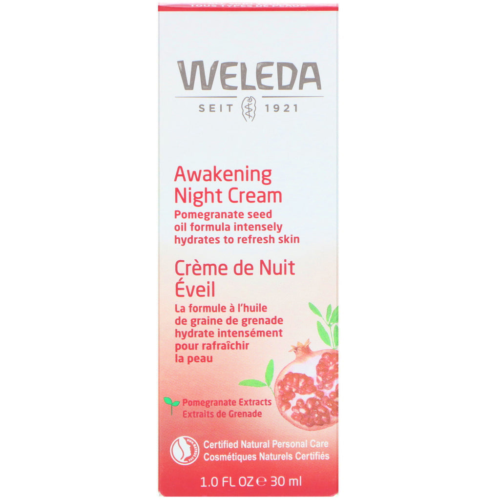 Weleda, Pomegranate Firming Night Cream, 1.0 fl oz (30 ml)