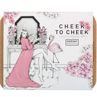 Everyday Minerals, Cheek to Cheek, Blush & Highlighter Palette, 7 Piece Set