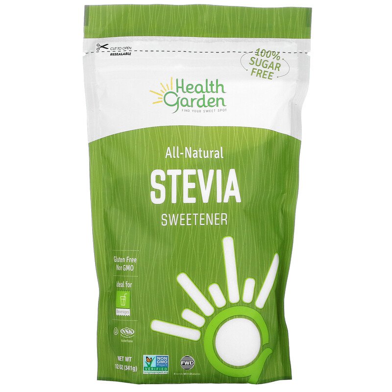 Health Garden, îndulcitor natural cu stevia, 12 oz (341 g)
