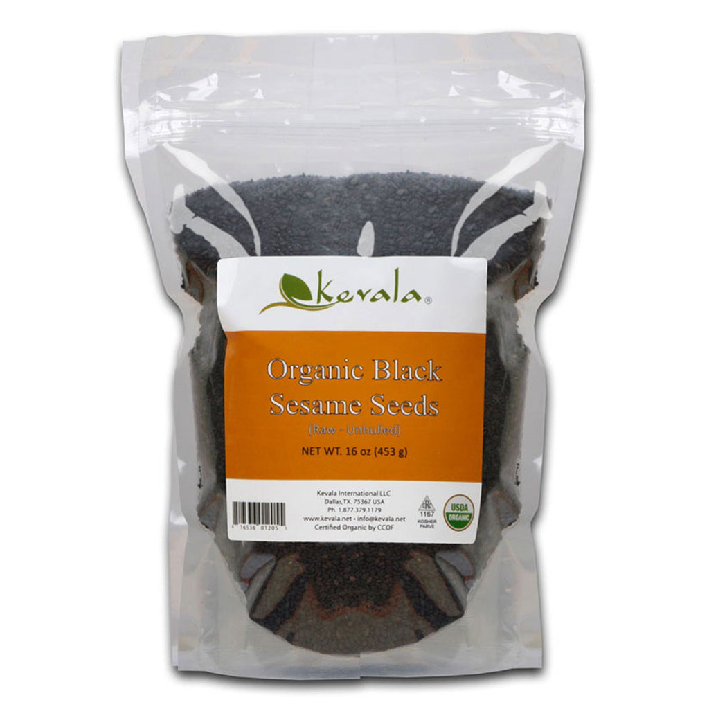 Kevala, semințe de susan negru, 16 oz (453 g)