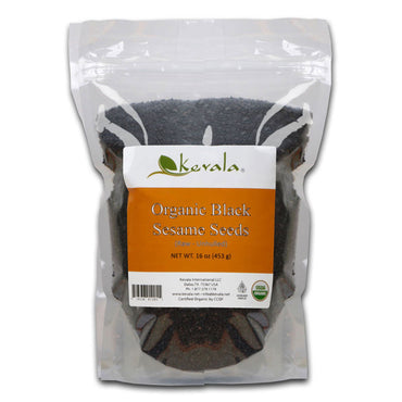 Kevala, Semillas de sésamo negro, 453 g (16 oz)