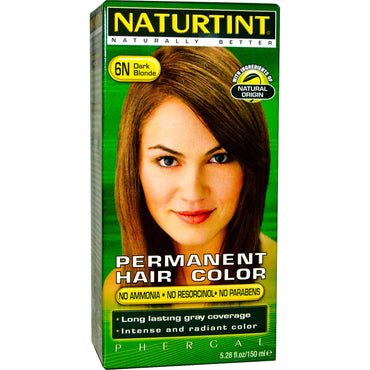 Naturtint, Permanente Haarfarbe, 6N Dunkelblond, 5,28 fl oz (150 ml)