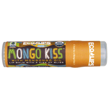 Eco Lips Inc., Mongo Kiss, Bálsamo labial, Miel de vainilla, 7 g (0,25 oz)