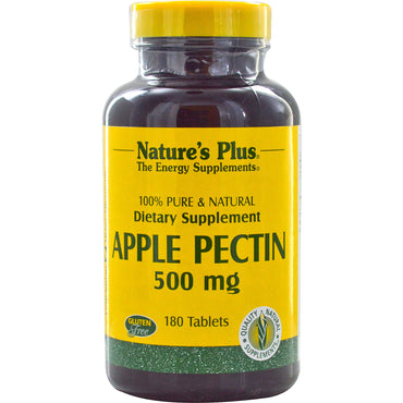 Nature's Plus, pectina de manzana, 500 mg, 180 tabletas
