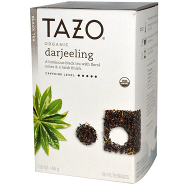 Tazo-te, Darjeeling, svart te, 20 filterpåsar, 1,6 oz (46 g)