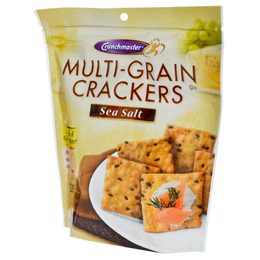 Crunchmaster, Craquelins multi-grains, Sel de mer, 4,5 oz (127 g)