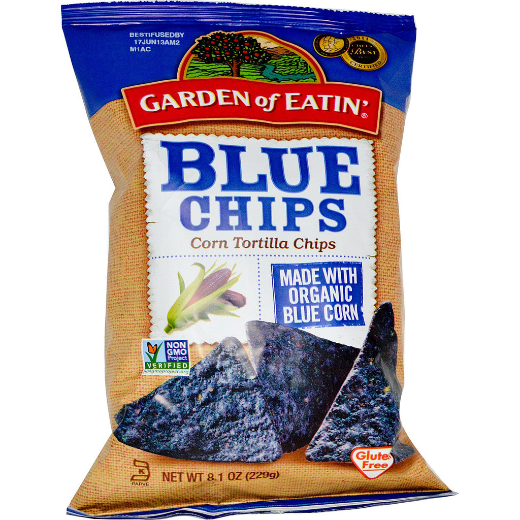 Garden of Eatin', שבבי טורטיה תירס, צ'יפס כחול, 8.1 אונקיות (229 גרם)