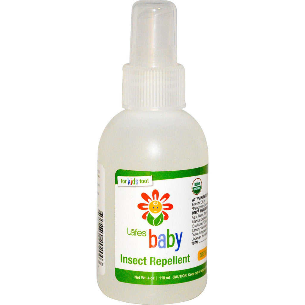 Lafe's Natural Body Care, Bebê, Repelente de Insetos, 4 oz (118 ml)