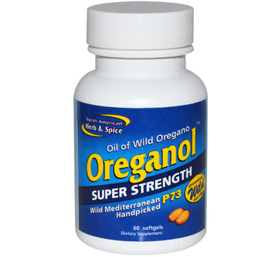 North American Herb & Spice Co., Oreganol, Super Strength, 60 Softgels