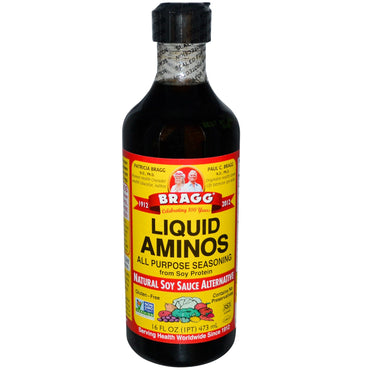 Bragg, Liquid Aminos, natürliche Sojasaucen-Alternative, 16 fl oz (473 ml)
