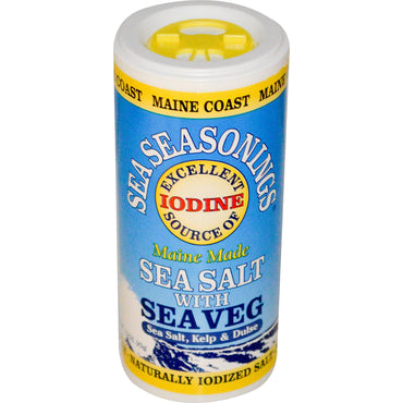 Maine Coast Sea Vegetables, Sea Seasonings, Sea Salt with Sea Veg, 1.5 oz (43 g)