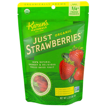 Karen's Naturals,  Just Strawberries, 1.2 oz (34 g)