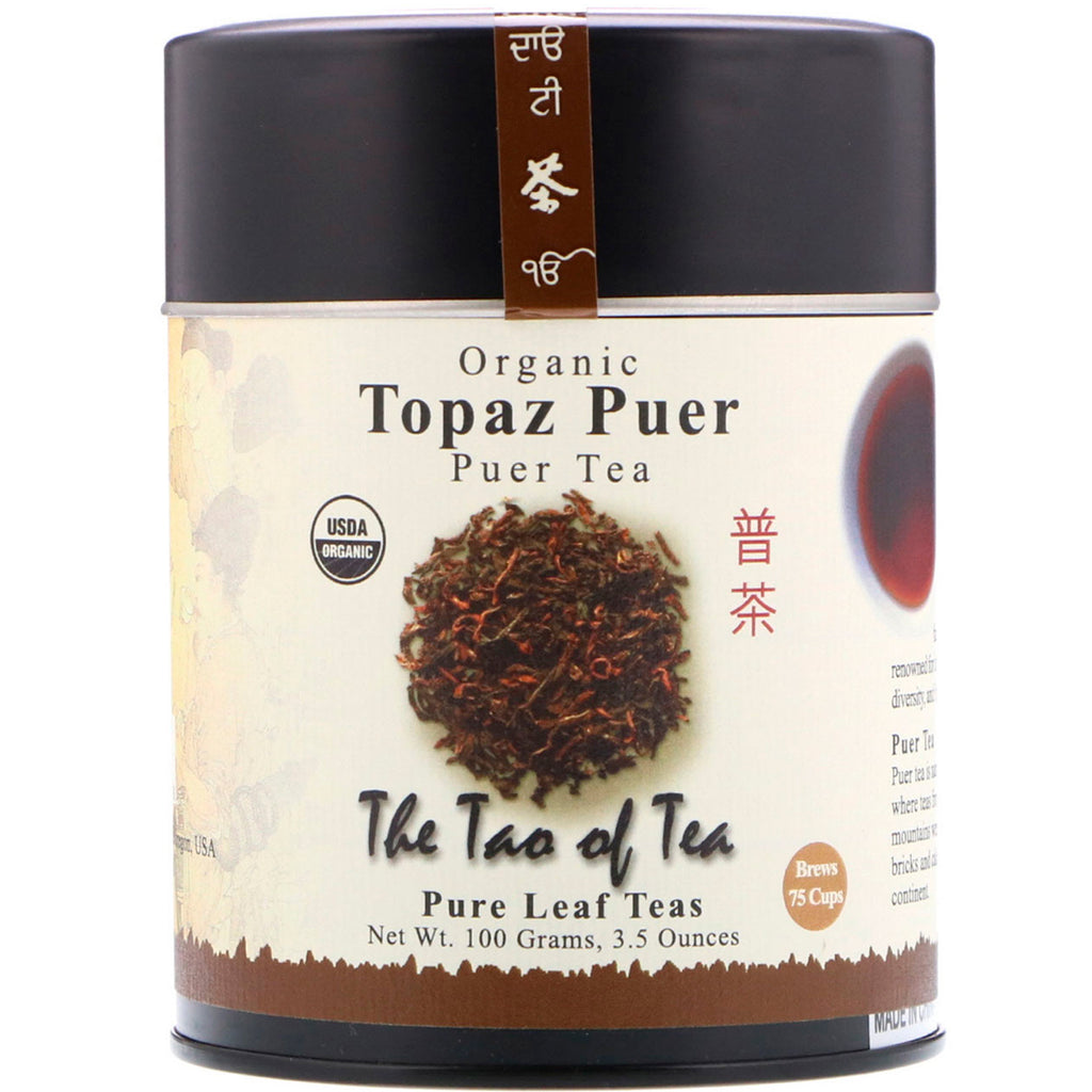 The Tao of Tea, Té Puer, Topacio Puer, 3,5 oz (100 g)