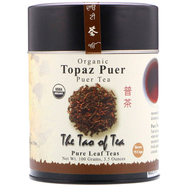 The Tao of Tea, شاي بوير، توباز بوير، 3.5 أونصة (100 جم)