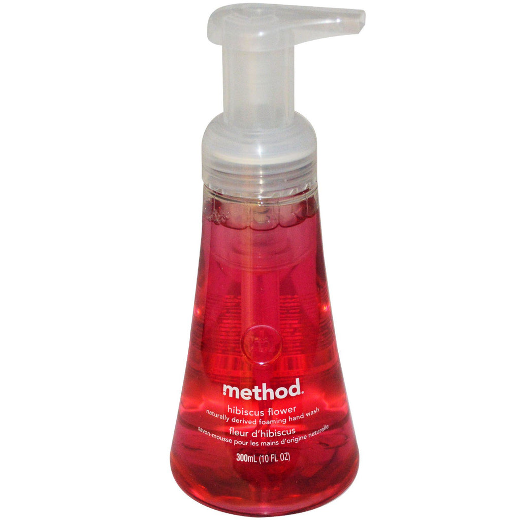 Méthode, Nettoyant moussant pour les mains, Fleur d'hibiscus, 10 fl oz (300 ml)