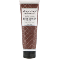 Deep Steep, Body Lotion, Vanilla - Coconut, 8 fl oz (236 ml)