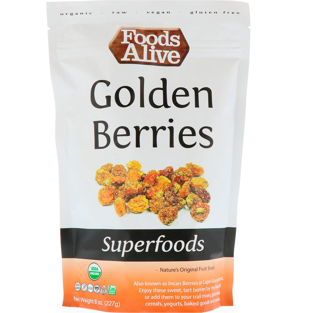 Foods Alive, Superfoods, Golden Berries, 8 oz (227 g)