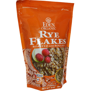 Eden Foods, , Rye Flakes, Roasted and Rolled, 16 oz (454 g)