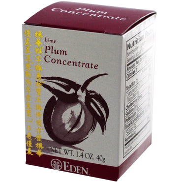 Eden Foods, Concentrado de ciruela ume, 40 g (1,4 oz)