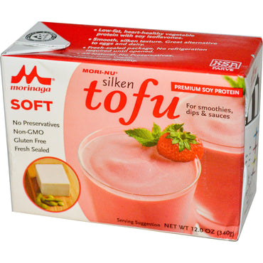 Mori-Nu, Tofu sedoso, suave, 12 oz (340 g)