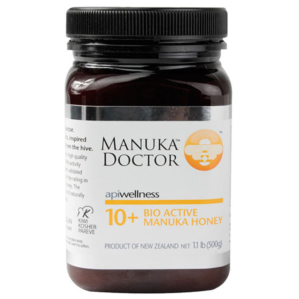 Manuka Doctor, Apiwellness، 10+ عسل مانوكا النشط حيويًا، 1.1 رطل (500 جم)