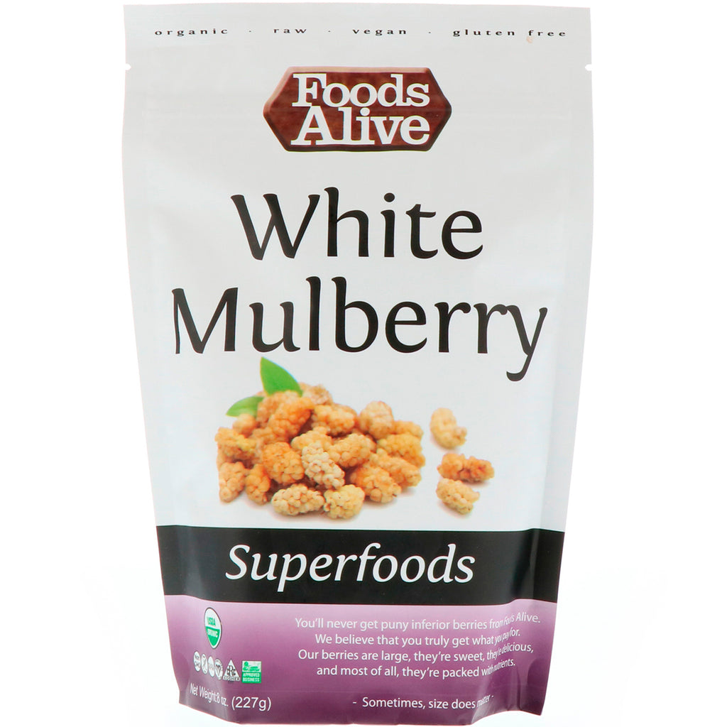 Foods Alive, Superfoods, White Mulberry, 8 oz (227 g)