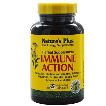 Nature's Plus, Acción inmune, 120 cápsulas vegetales