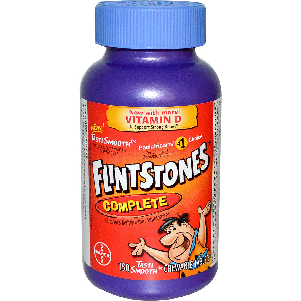 Flintstones, compleet, multivitaminesupplement voor kinderen, 150 kauwtabletten