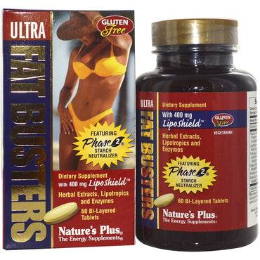 Nature's Plus, Ultra Fat Busters، 60 قرصًا ثنائي الطبقات