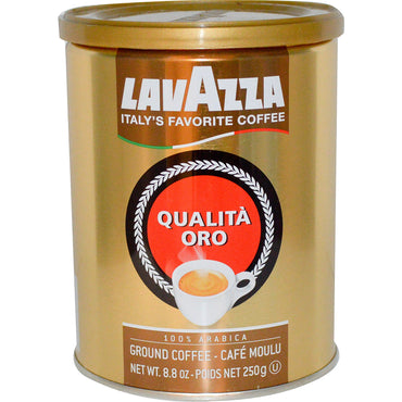 LavAzza Premium Coffees, QualitÃ Oro, Café Moído, 8,8 oz (250 g)
