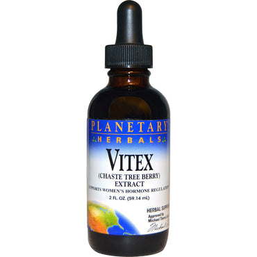 Planetary Herbals, Extracto de Vitex, (Baya del árbol casto), 2 fl oz (59,14 ml)
