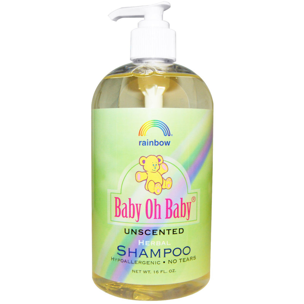 Rainbow Research Baby Oh Baby Shampooing à base de plantes non parfumé 16 fl oz
