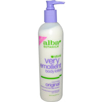 Alba Botanica, Natural Very Emollient, Body Lotion, Unscented Original, 12 oz (340 g)