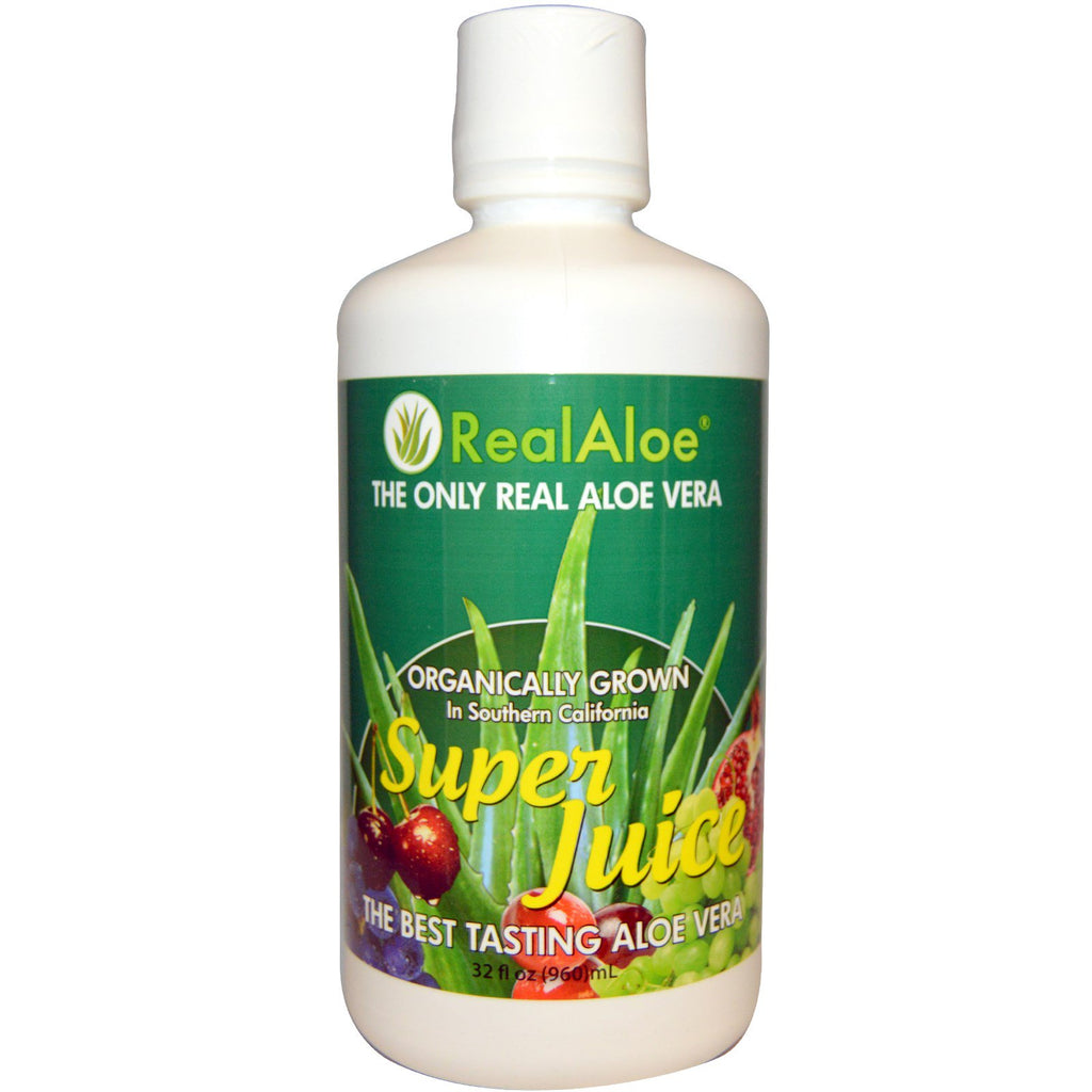 Real Aloe Inc., Super jus d'Aloe Vera, 32 fl oz (960 ml)