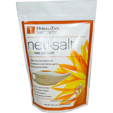 Himalayan Institute Neti Salt ECO Neti Salt Uzupełnienie 24 uncje (680,3 g)