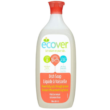 Ecover, صابون الأطباق السائل، إبرة الراعي الوردية، 25 أونصة سائلة (739 مل)