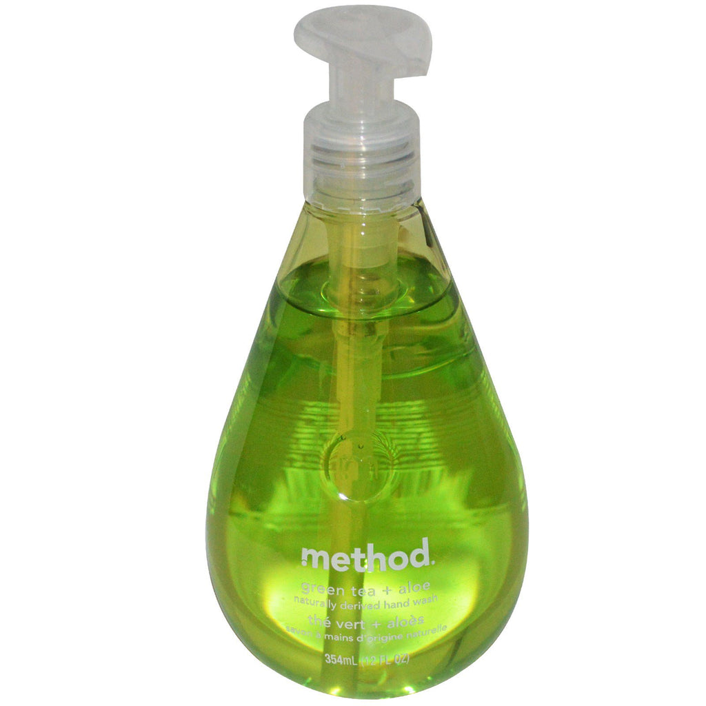 Metodo, Lavaggio a mano, Tè verde + Aloe Vera, 12 fl oz (354 ml)