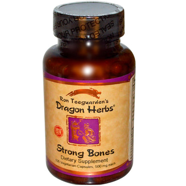 Dragon Herbs, Strong Bones, 500 mg, 100 식물성 캡슐
