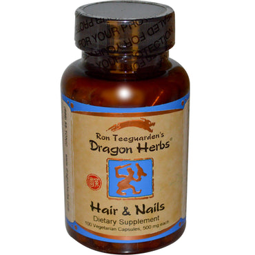 Dragon Herbs Hair & Nails 500 mg 100 Veggie Caps