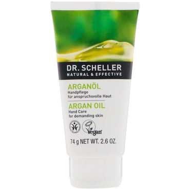 Dr. Scheller, Îngrijirea mâinilor, ulei de argan, piele solicitantă, 2,6 oz (74 g)