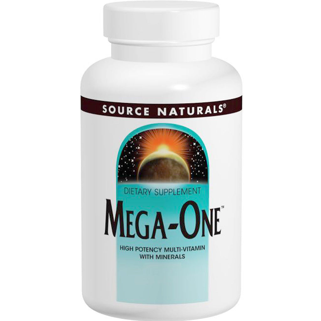 Source Naturals, Mega-One, multivitamina de alta potencia con minerales, 60 tabletas