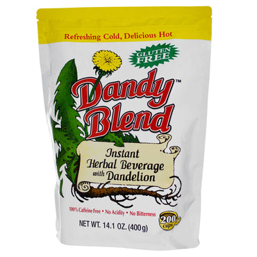 Dandy Blend, Instant Herbal Beverage med mælkebøtte, koffeinfri, 14,1 oz (400 g)