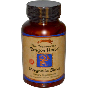 Dragon Herbs, Magnolia Sinus, 500 mg, 100 cápsulas vegetales