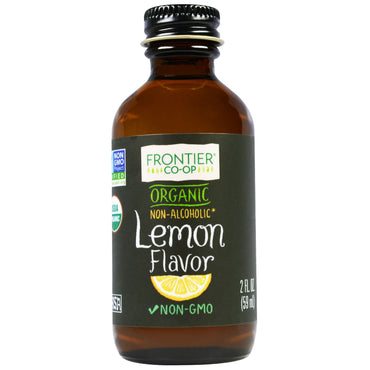 Frontier Natural Products, sabor a limón, sin alcohol, 2 fl oz (59 ml)