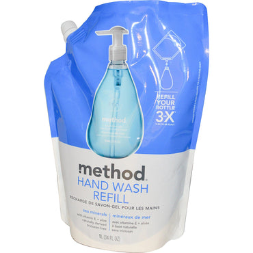 Method, recambio para lavado de manos, minerales marinos, 34 fl oz (1 l)