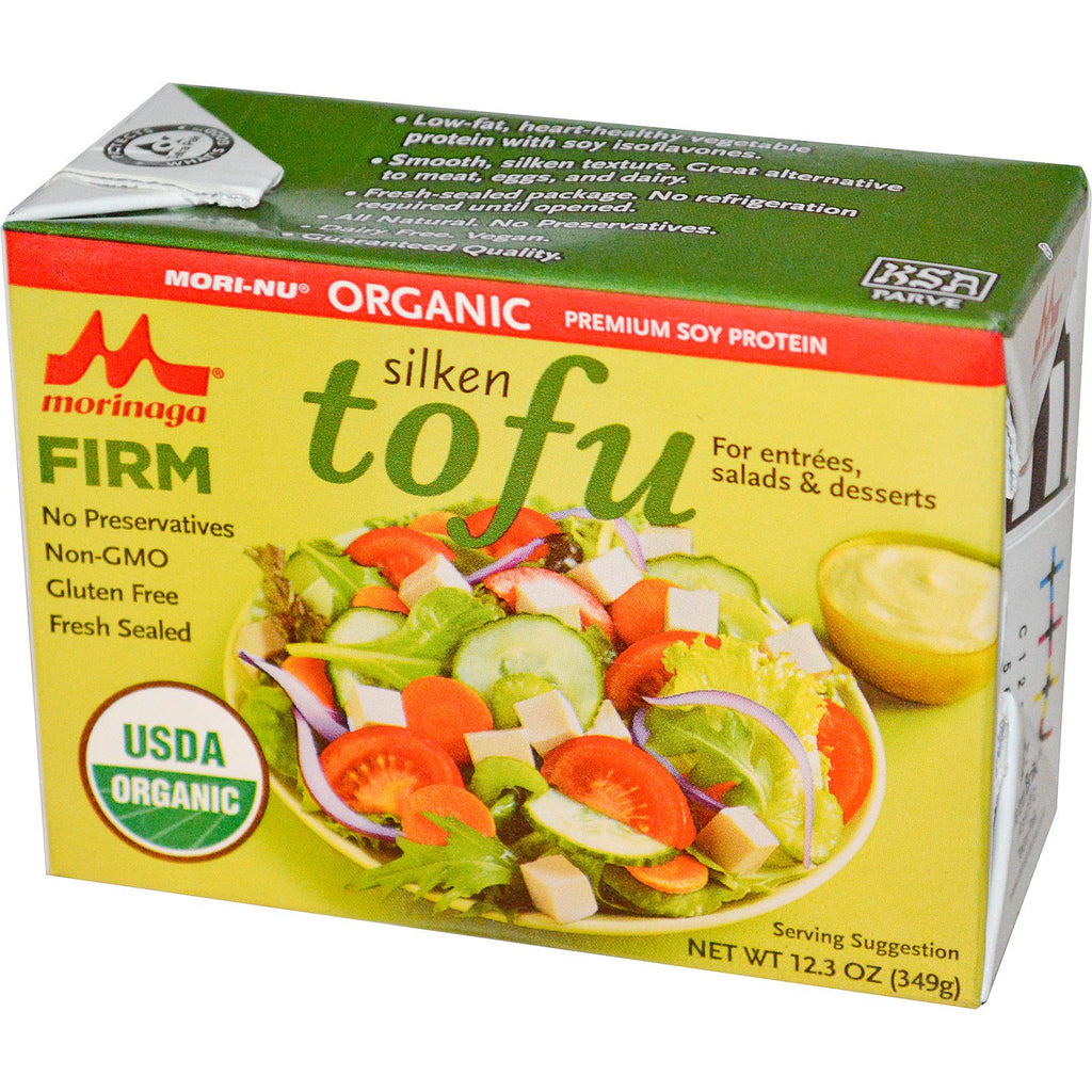 Mori-Nu, tofu setoso, solido, 12,3 once (349 g)