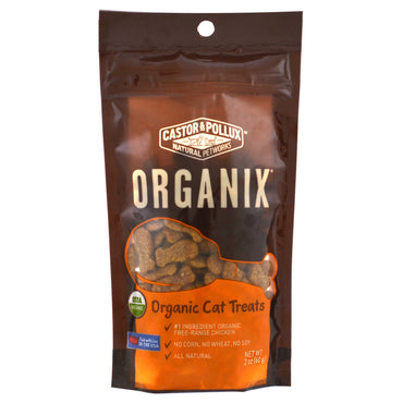 Castor & Pollux, Organix,  Cat Treats,  Chicken Flavor, 2 oz (60 g)